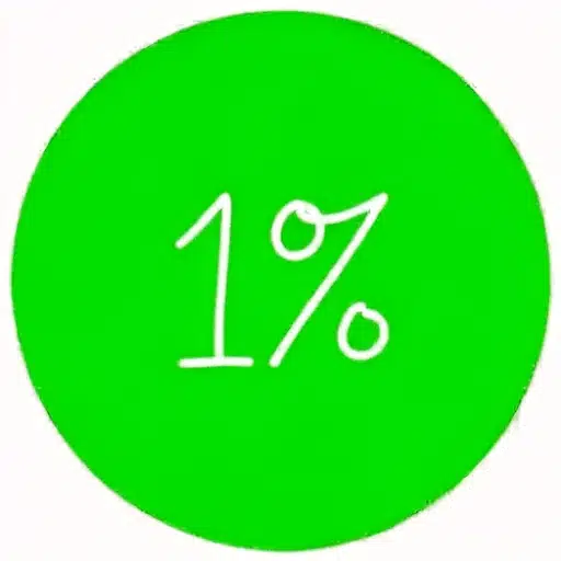 1%