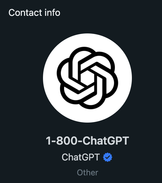 1-800-ChatGPT logo