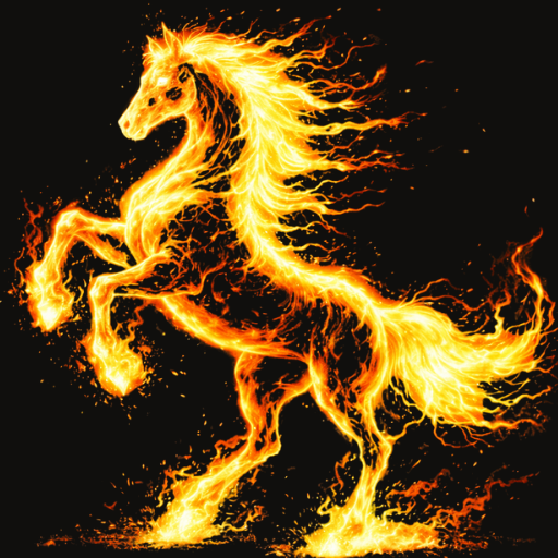 Fire horse logo