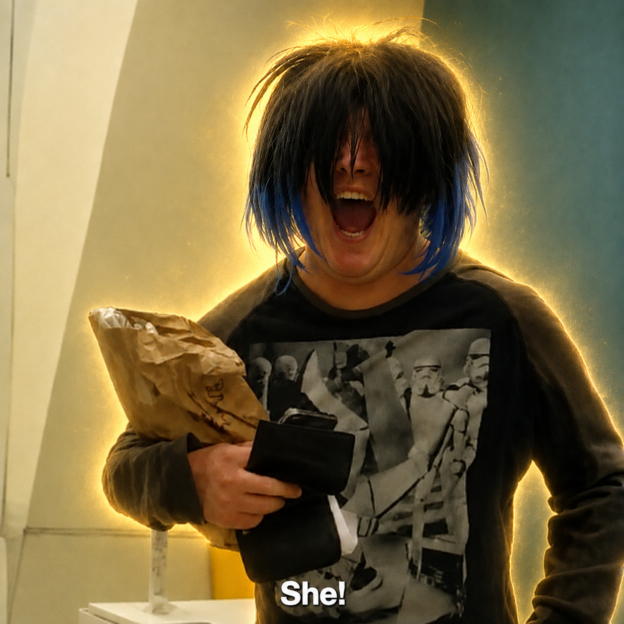 she