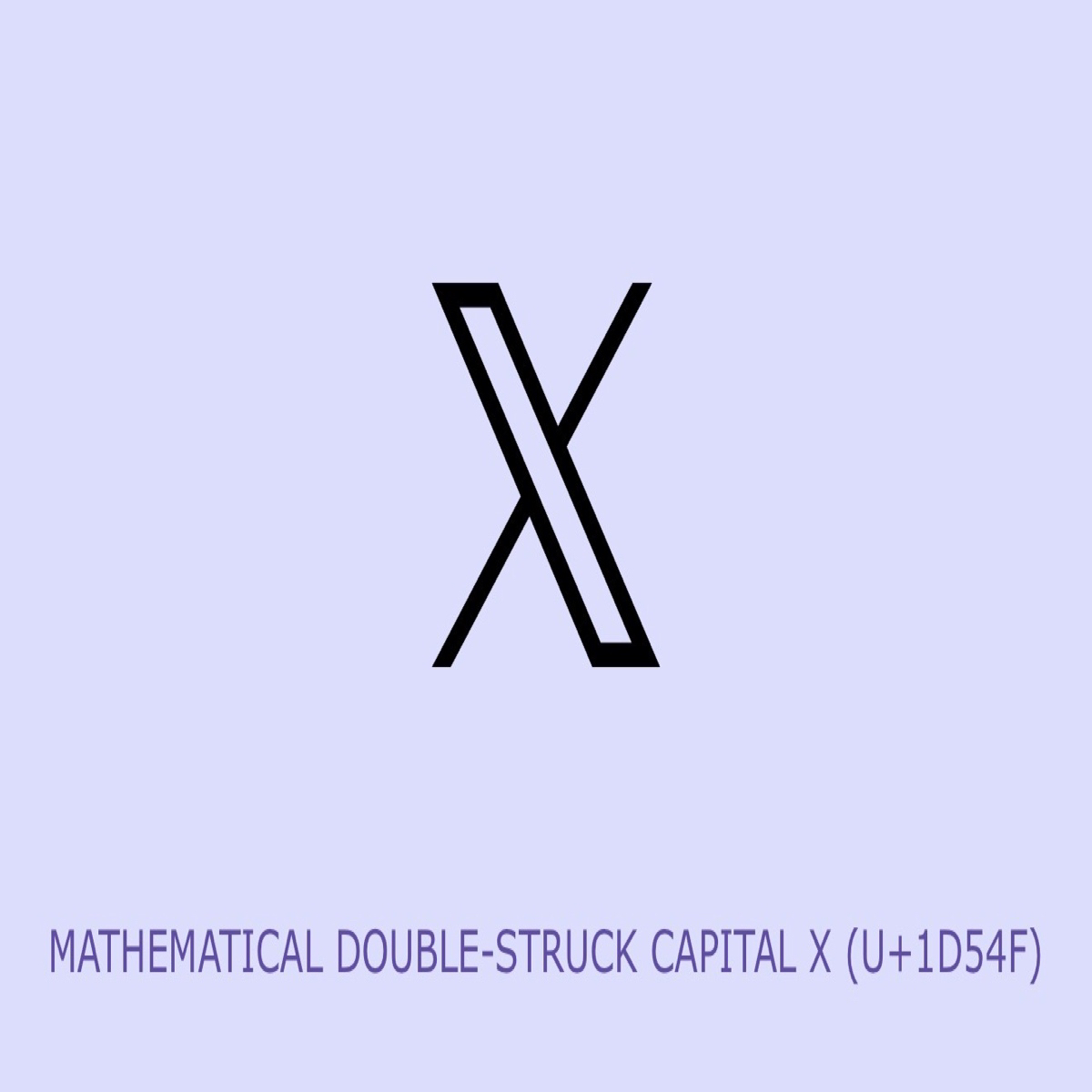 X