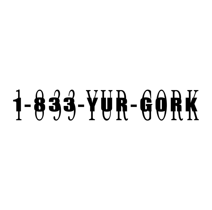 1-833-YUR-GORK logo